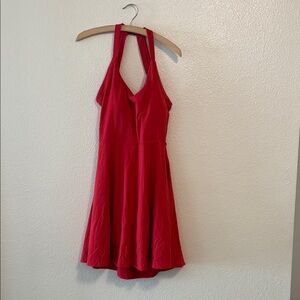 HALARA Vibrant Red Backless Workout Dress/Skort size L-Long